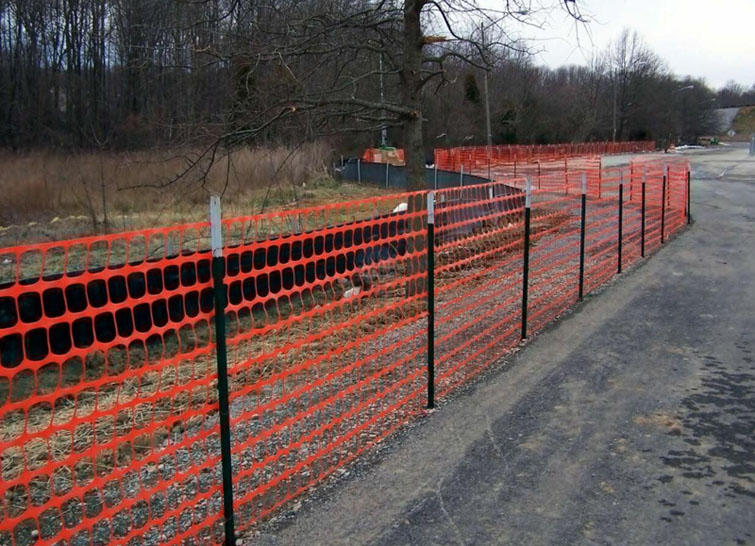 Orange Plastic Snow Fence