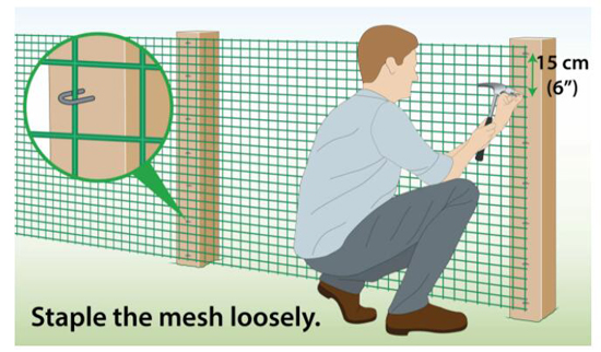 How to Attach Plastic Mesh to Different Posts and Materials How to Attach Plastic Mesh to Different Posts and Materials