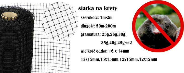 Black Heavy 2m Mole Netting 30g 40g 45g