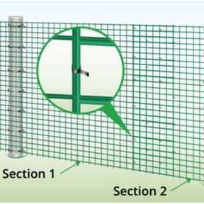 How to Attach Plastic Mesh to Different Posts