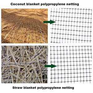 Polypropylene erosion control blanket netting
