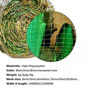 PP netting for erosion control blanket