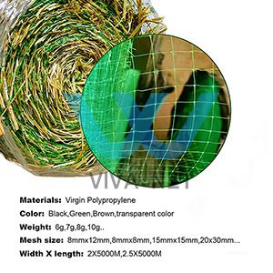 Polypropylene netting for erosion control blanket