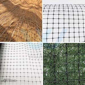 Erosion control blanket netting